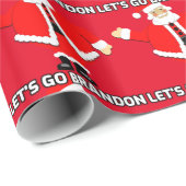 LATEN WE BRANDON CHRISTMAS SANTA Wrapping Paper GA Cadeaupapier (Rol Hoek)