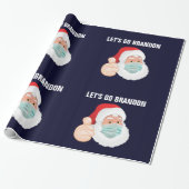 LATEN WE BRANDON CHRISTMAS SANTA Wrapping Paper GA Cadeaupapier (Uitgerold)