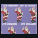 LATEN WE BRANDON CHRISTMAS SANTA Wrapping Paper GA Cadeaupapier<br><div class="desc">LATEN WE BRANDON CHRISTMAS WRAPPING PAPER GAAN</div>