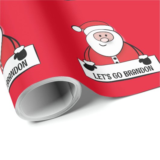 LATEN WE BRANDON CHRISTMAS SANTA WRAPPING PAPER GA CADEAUPAPIER (Rol Hoek)