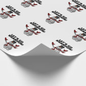 LATEN WE BRANDON CHRISTMAS SNOWMAN GAAN. CADEAUPAPIER (Hoek)