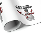 LATEN WE BRANDON CHRISTMAS SNOWMAN GAAN. CADEAUPAPIER (Rol Hoek)