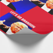 LATEN WE BRANDON CHRISTMAS TRUMP Wrapping Paper GA Cadeaupapier (Hoek)