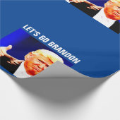 LATEN WE BRANDON CHRISTMAS TRUMP Wrapping Paper GA Cadeaupapier (Hoek)