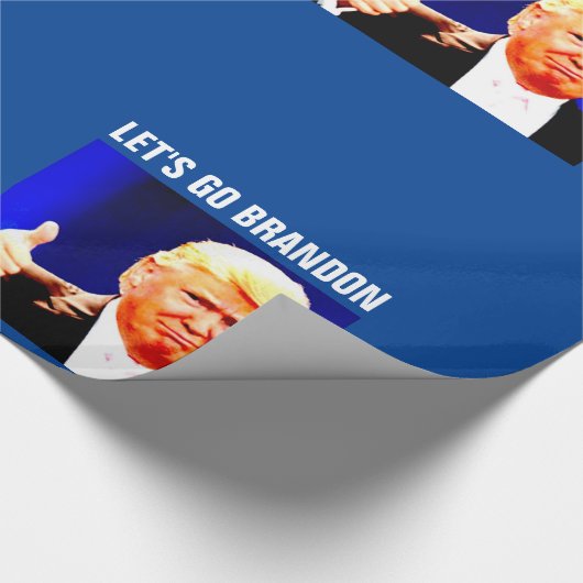 LATEN WE BRANDON CHRISTMAS TRUMP Wrapping Paper GA Cadeaupapier (Hoek)