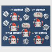 LATEN WE BRANDON CHRISTMAS Wrapping Paper GAAN Cadeaupapier (Vlak)