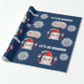 LATEN WE BRANDON CHRISTMAS Wrapping Paper GAAN Cadeaupapier (Uitgerold)