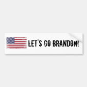 Laten we Brandon Conservative Bumpersticker gaan (Voorkant)