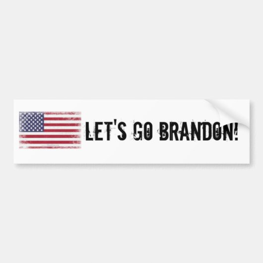 Laten we Brandon Conservative Bumpersticker gaan (Voorkant)