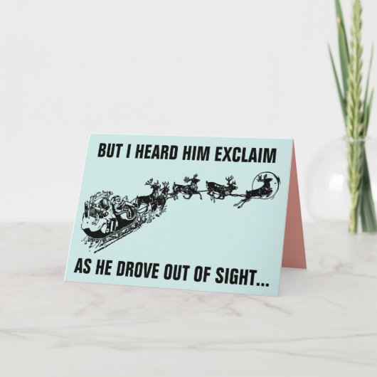 Laten we BRANDON doen! aangepaste OVERSIZED KERSTK Kaart (Voorkant)