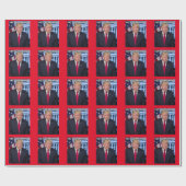 LATEN WE BRANDON DONALD TRUMP CHRISTMAS GAAN CADEAUPAPIER (Vlak)