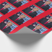 LATEN WE BRANDON DONALD TRUMP CHRISTMAS GAAN CADEAUPAPIER (Hoek)