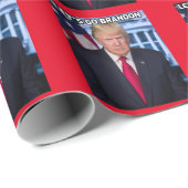 LATEN WE BRANDON DONALD TRUMP CHRISTMAS GAAN CADEAUPAPIER (Rol Hoek)