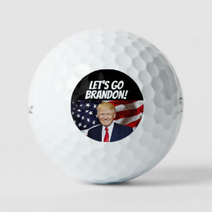 LATEN WE BRANDON DONALD TRUMP GOLF BALLS GAAN GOLFBALLEN