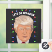 LATEN WE BRANDON DONALD TRUMP RAAMKLEMMEN RAAMSTICKER (Huis)