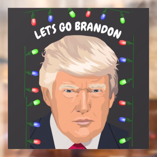 LATEN WE BRANDON DONALD TRUMP RAAMKLEMMEN RAAMSTICKER (Vel 2)