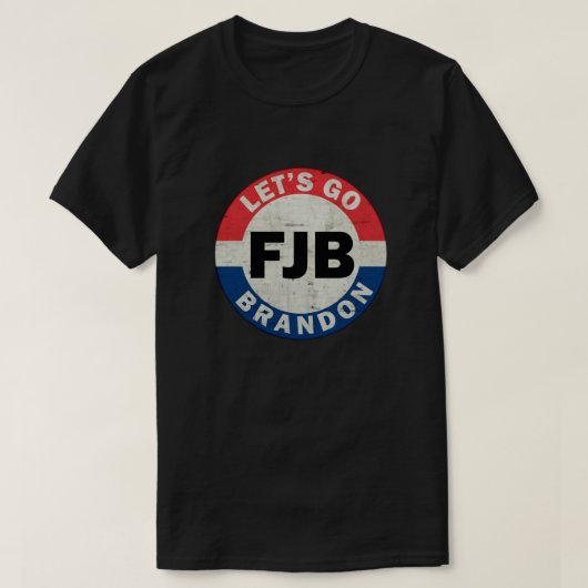 Laten we Brandon FJB, Amerikaanse vlag gaan voeren T-shirt (Design voorkant)