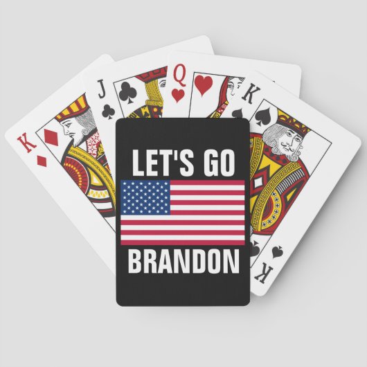 LATEN WE BRANDON FLAG PLAYKAARTEN POKERKAARTEN (Achterkant)