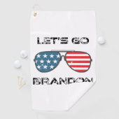 Laten we Brandon Funny Biden Chant gaan Golfhanddoek (Insitu)