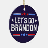 Laten we Brandon Funny Ceramic Ornament gaan (Rechts)