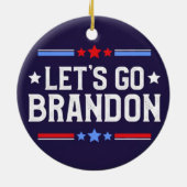 Laten we Brandon Funny Ceramic Ornament gaan (Achterkant)