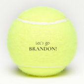 Laten we Brandon Funny gaan Tennisballen (Achterkant)