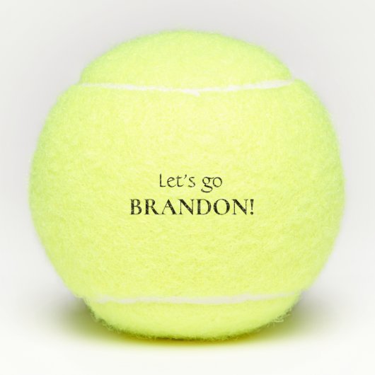 Laten we Brandon Funny gaan Tennisballen (Voorkant)