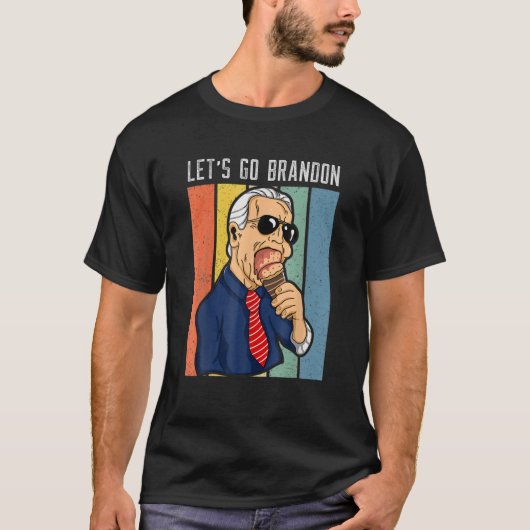 Laten we Brandon Funny Ice Cream Cone Meme gaan do T-shirt (Voorkant)