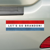 Laten we Brandon Funny Politiek gaan Bumpersticker (Op auto)