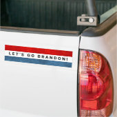 Laten we Brandon Funny Politiek gaan Bumpersticker (Op Truck)