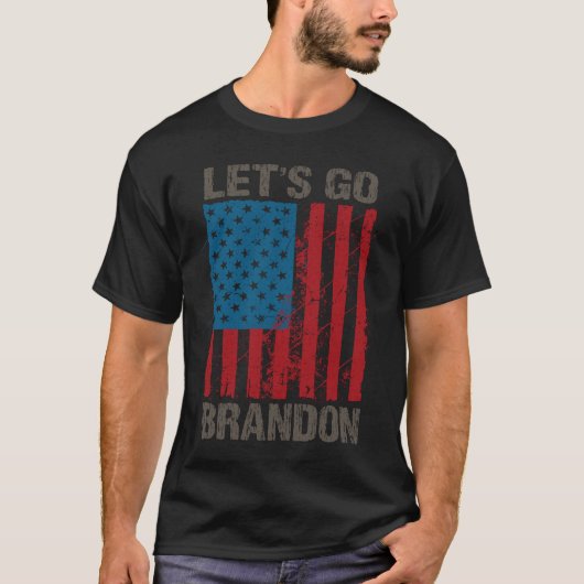 Laten we Brandon Funny sarcastic Let's Go Brandon T-shirt (Voorkant)