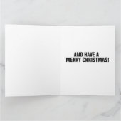 LATEN WE BRANDON GAAAN! KERSTKAARTEN VAN DE MAN KAART (Binnen)