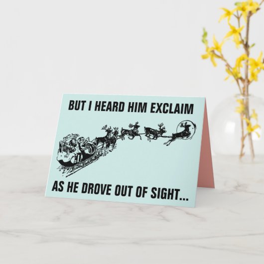 LATEN WE BRANDON GAAN! AANGEPASTE CHRISTMAS-KAARTE KAART (Gele Bloem)