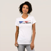 Laten we Brandon gaan - Amerikaanse vlag - patriot T-shirt (Voorkant volledig)