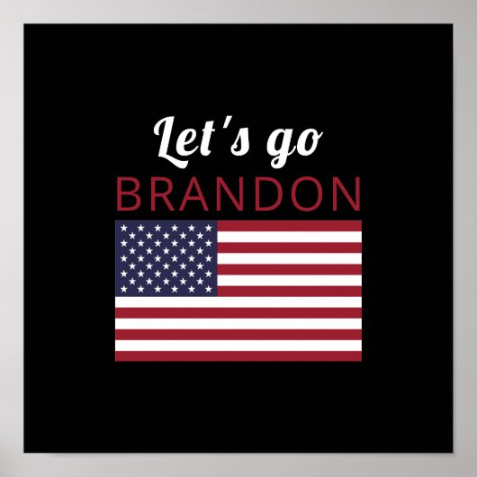 Laten we Brandon gaan, Amerikaanse vlag Poster (Voorkant)