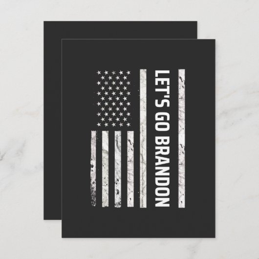 Laten we Brandon gaan Bedankkaart (Voorkant / Achterkant)