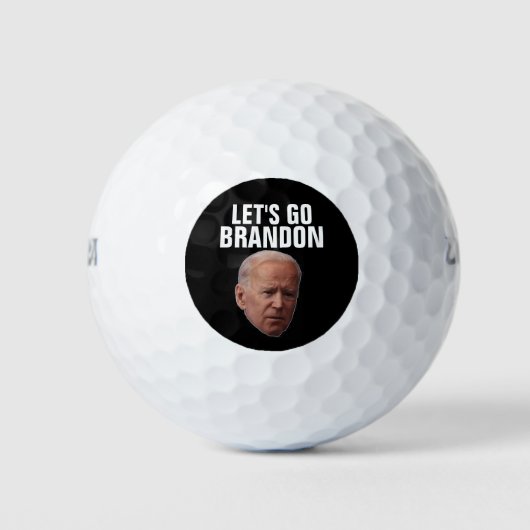 LATEN WE BRANDON GAAN! BIDEN GOLF BALLS GOLFBALLEN (Voorkant)