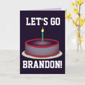 LATEN WE BRANDON GAAN! BIRTHDAY-KAARTEN KAART (Gele Bloem)