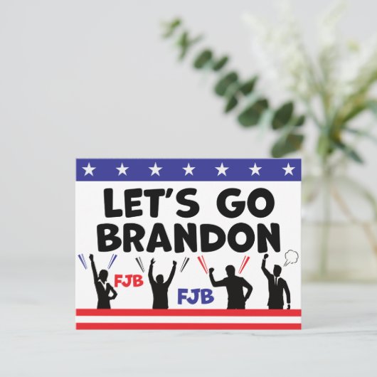 Laten we Brandon gaan Briefkaart (Staand voorkant)