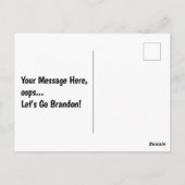 LATEN WE BRANDON GAAN BRIEFKAART (Achterkant)