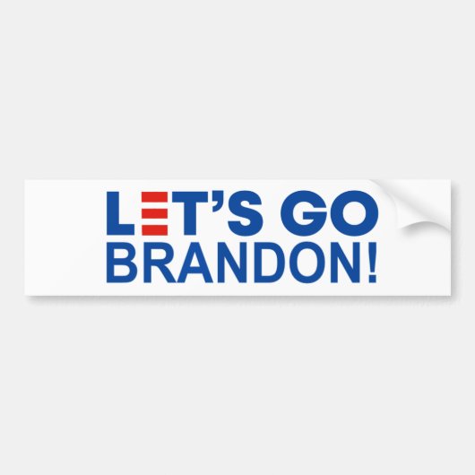 LATEN WE BRANDON GAAN! BUMPERSTICKER (Voorkant)