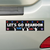 LATEN WE BRANDON GAAN BUMPERSTICKER (Op auto)
