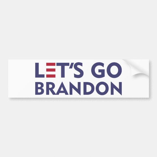 Laten we Brandon gaan Bumpersticker (Voorkant)