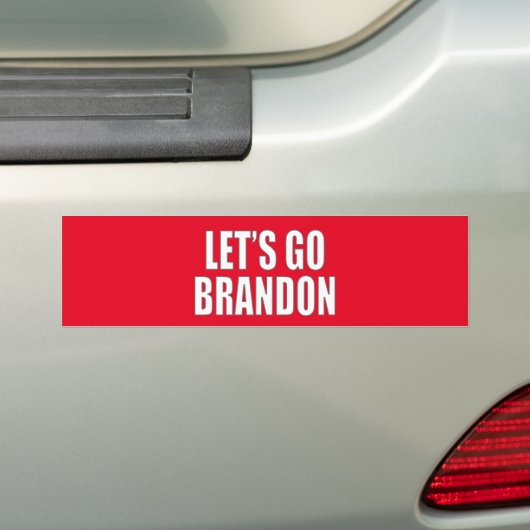 Laten we Brandon gaan Bumpersticker (Op auto)