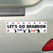 LATEN WE BRANDON GAAN BUMPERSTICKER (Op auto)