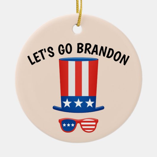 LATEN WE BRANDON GAAN! CHRISTMAS ORNAMENT (Voorkant)