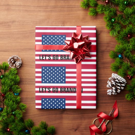 LATEN WE BRANDON GAAN! CHRISTMAS WRAPPING PAPIER (Feestdagen Geschenken)