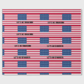 LATEN WE BRANDON GAAN! CHRISTMAS WRAPPING PAPIER (Vlak)