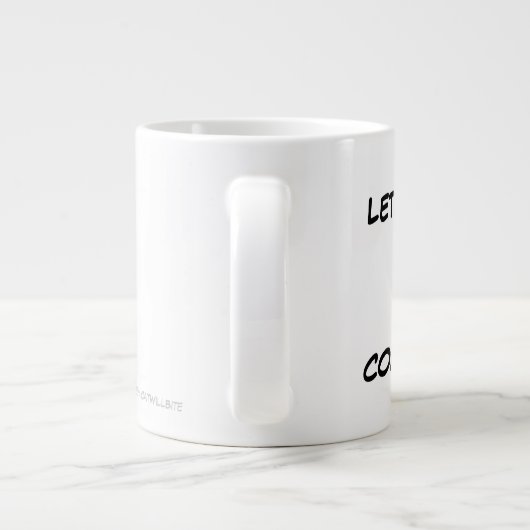 Laten we Brandon gaan!! Communisme Sucks!!!  20 oz Grote Koffiekop (Achterkant)