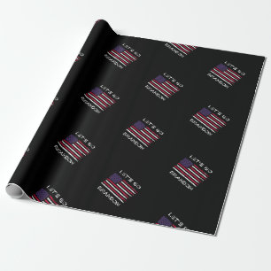 Laten we Brandon gaan doen met vlag Joe Biden Cadeaupapier